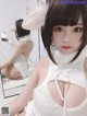 Coser @ 蜜汁 猫 裘 Vol.043: 白丝 毛衣 (40 photos + 3 videos)